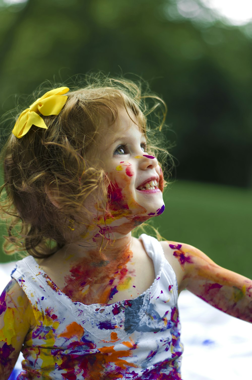 Happy child at play therapy