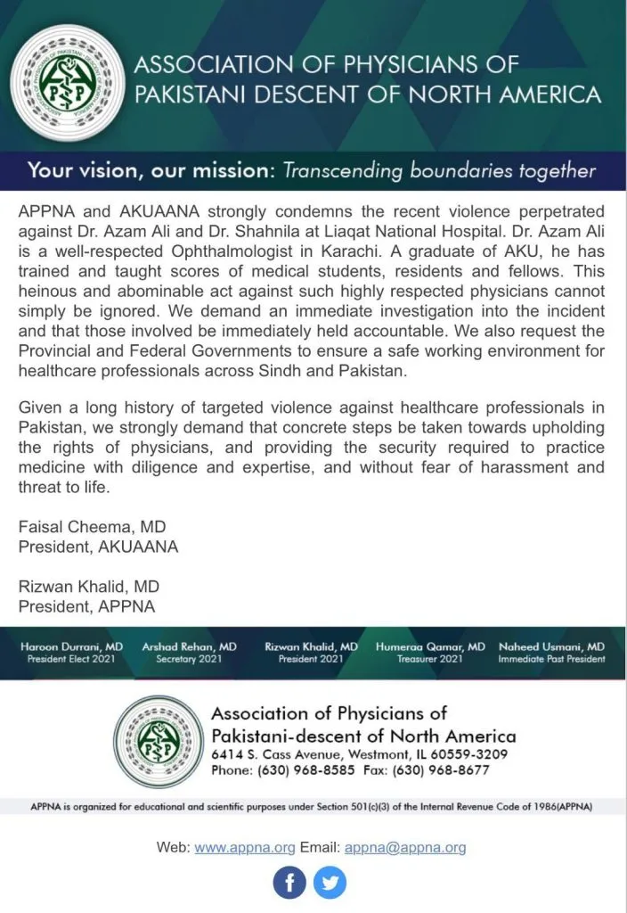 Statement Against Violence 2021